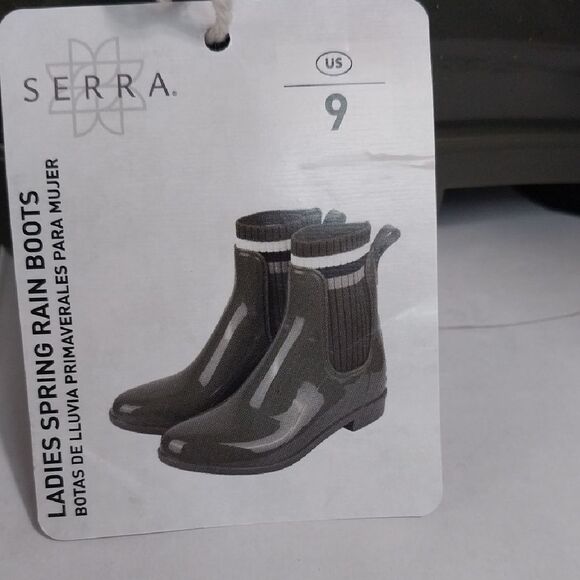 Loden Green Serra Women's Green Rain Boot...Size 9...NEW IN BOX - Picture 3 of 7
